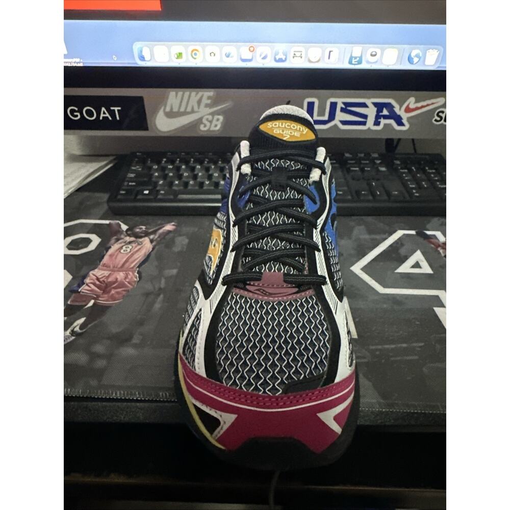New Men's Size 13 Saucony Progrid Guide 7 Black Multi Running Shoes S70936-35 - Picture 3 of 6